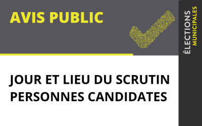 AVIS PUBLIC DU SCRUTIN