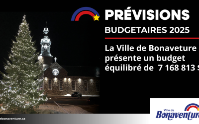 BONAVENTURE PRÉSENTE SES PRÉVISIONS BUDGÉTAIRES POUR 2025