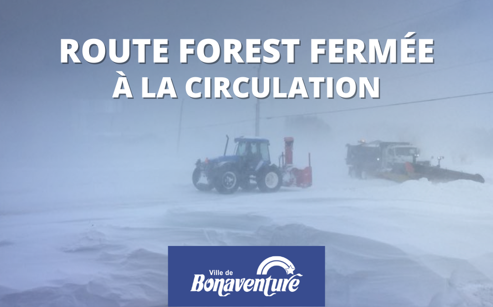 ROUTE FOREST FERMÉE