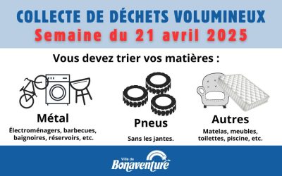 COLLECTE DES DÉCHETS VOLUMINEUX