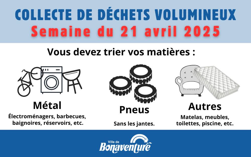 COLLECTE DES DÉCHETS VOLUMINEUX