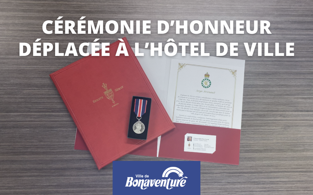 CÉRÉMONIE D&rsquo;HONNEUR