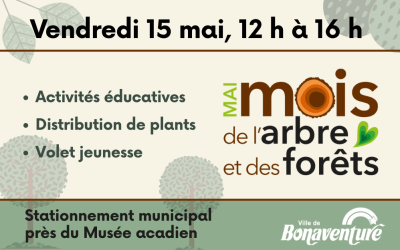 15 MAI 2026 – JOURNÉE DU MOIS DE L’ARBRE ET DES FORÊTS