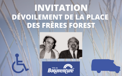 INVITATION DÉVOILEMENT DE LA PLACE DES FRÈRES FOREST