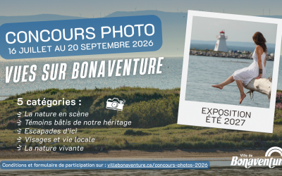 LA VILLE DE BONAVENTURE LANCE LE CONCOURS PHOTO : VUES SUR BONAVENTURE